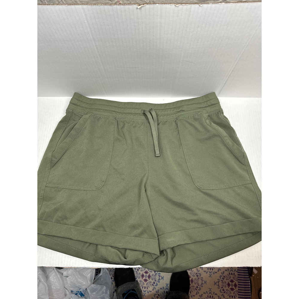 Old Navy Women's Shorts High-Waisted‎ Stretch Olive Green Women’s Size Large